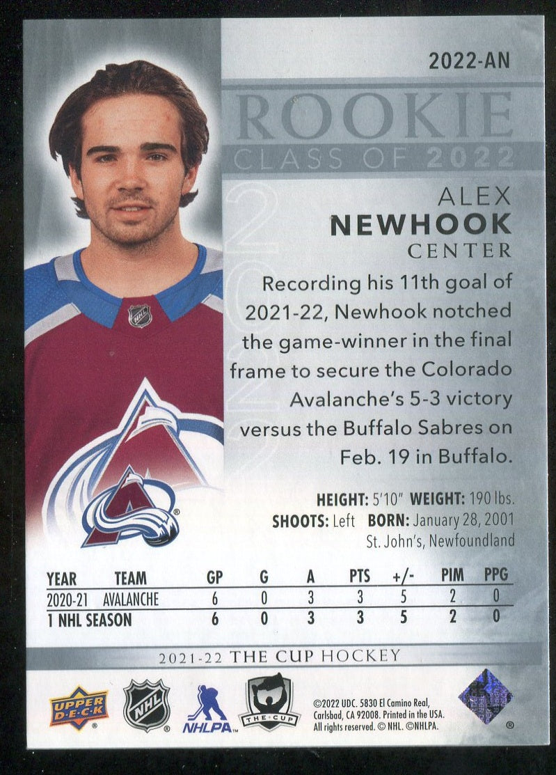 2021-22 The Cup Rookie Class of '22 #2022AN Alex Newhook 048/249