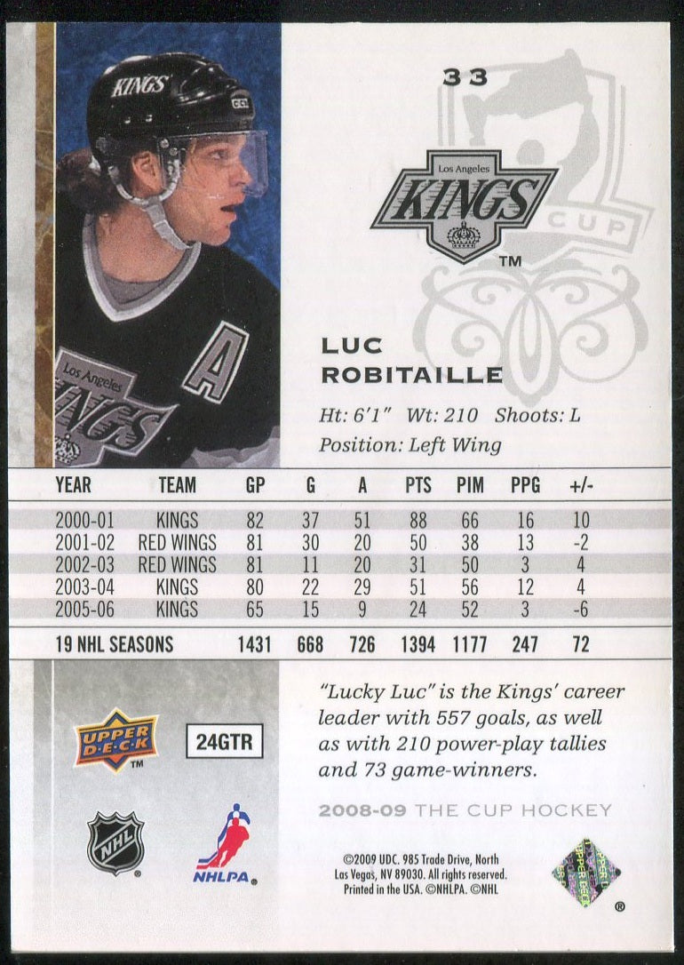 2008-09 The Cup #33 Luc Robitaille 073/249