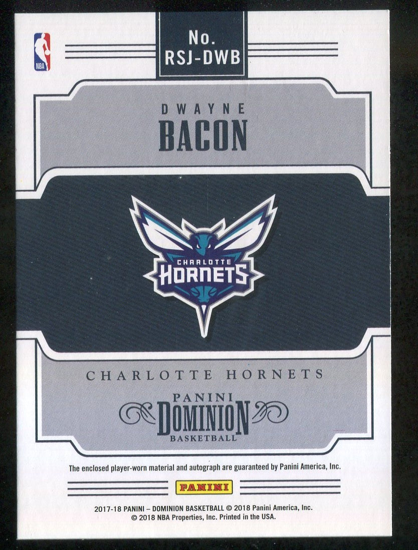 2017-18 Panini Dominion Rookie Showcase Jersey Autographs #35 Dwayne Bacon 39/49 !!