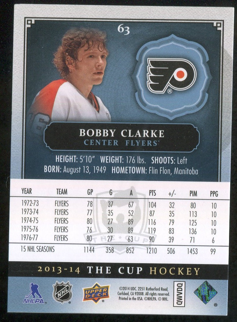 2013-14 The Cup #63 Bobby Clarke 185/249 !!