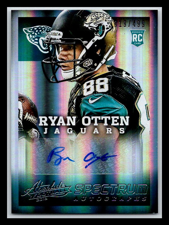 2013 Absolute Spectrum Silver Autographs #180 Ryan Otten RC 019/499 !!