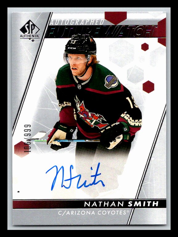 2022-23 SP Authentic #135 Nathan Smith FW AU RC 106/999 !!