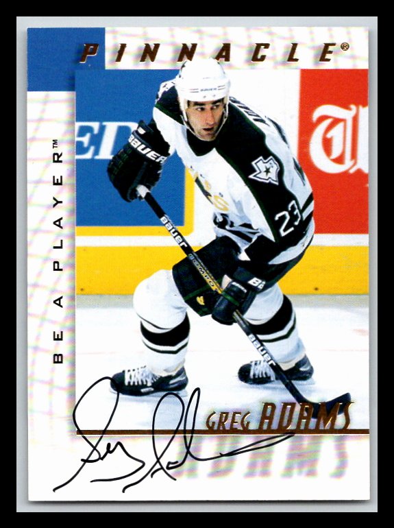 1997-98 Be A Player Autographs #164 Greg Adams
