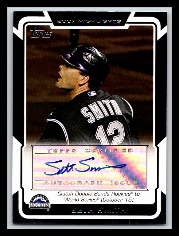2008 Topps Highlights Autographs #SS Seth Smith