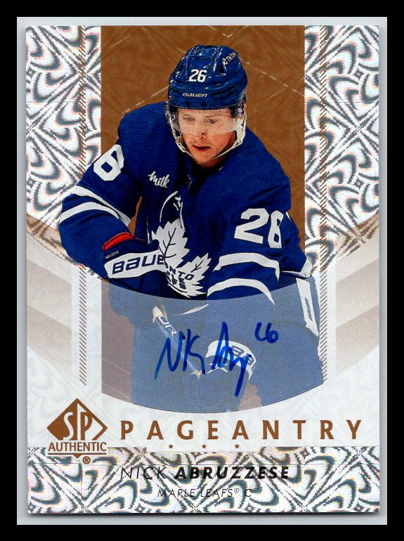 2022-23 SP Authentic Pageantry Autographs #P90 Nick Abruzzese
