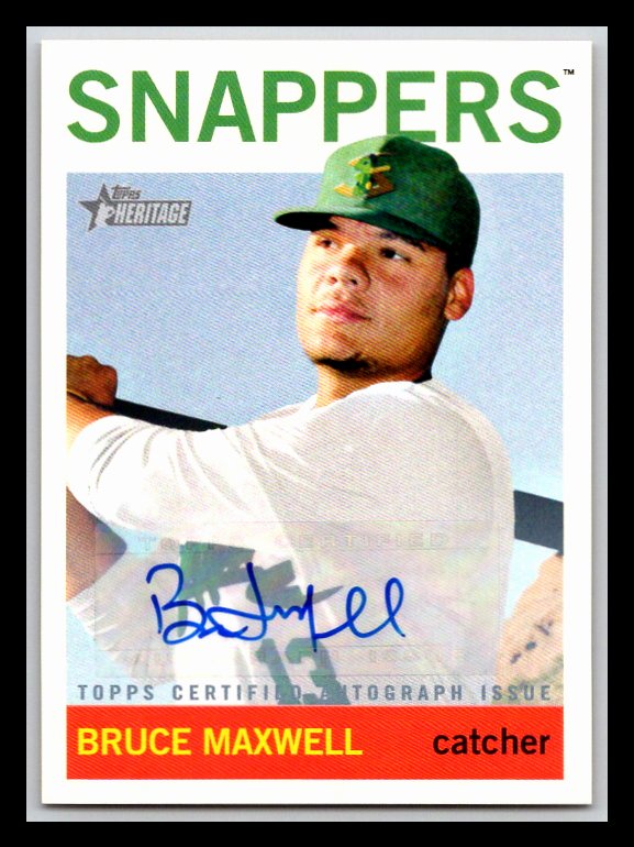 2013 Topps Heritage Minors Real One Autographs #BMA Bruce Maxwell