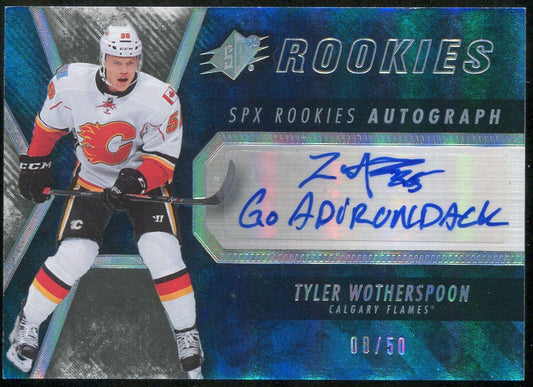2014-15 SPx Spectrum Blue #137 Tyler Wotherspoon AU RC 08/50
