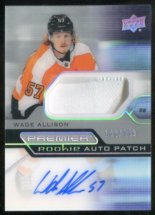 2021-22 Upper Deck Premier Acetate Rookie Patch Autographs #ARWA Wade Allison 144/249