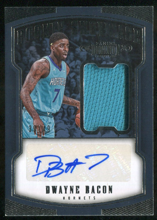 2017-18 Panini Dominion Rookie Showcase Jersey Autographs #35 Dwayne Bacon 39/49 !!