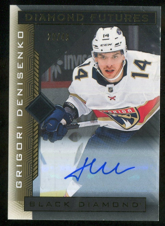 2021-22 Black Diamond Diamond Futures Autographs #BDFGD Grigori Denisenko 20/49 !!