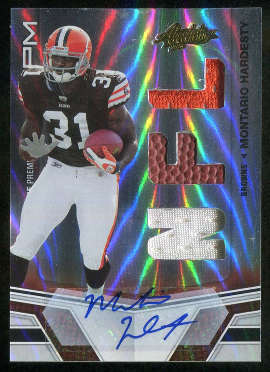 2010 Absolute Memorabilia #211 Montario Hardesty RPM AU RC 090/299 !!