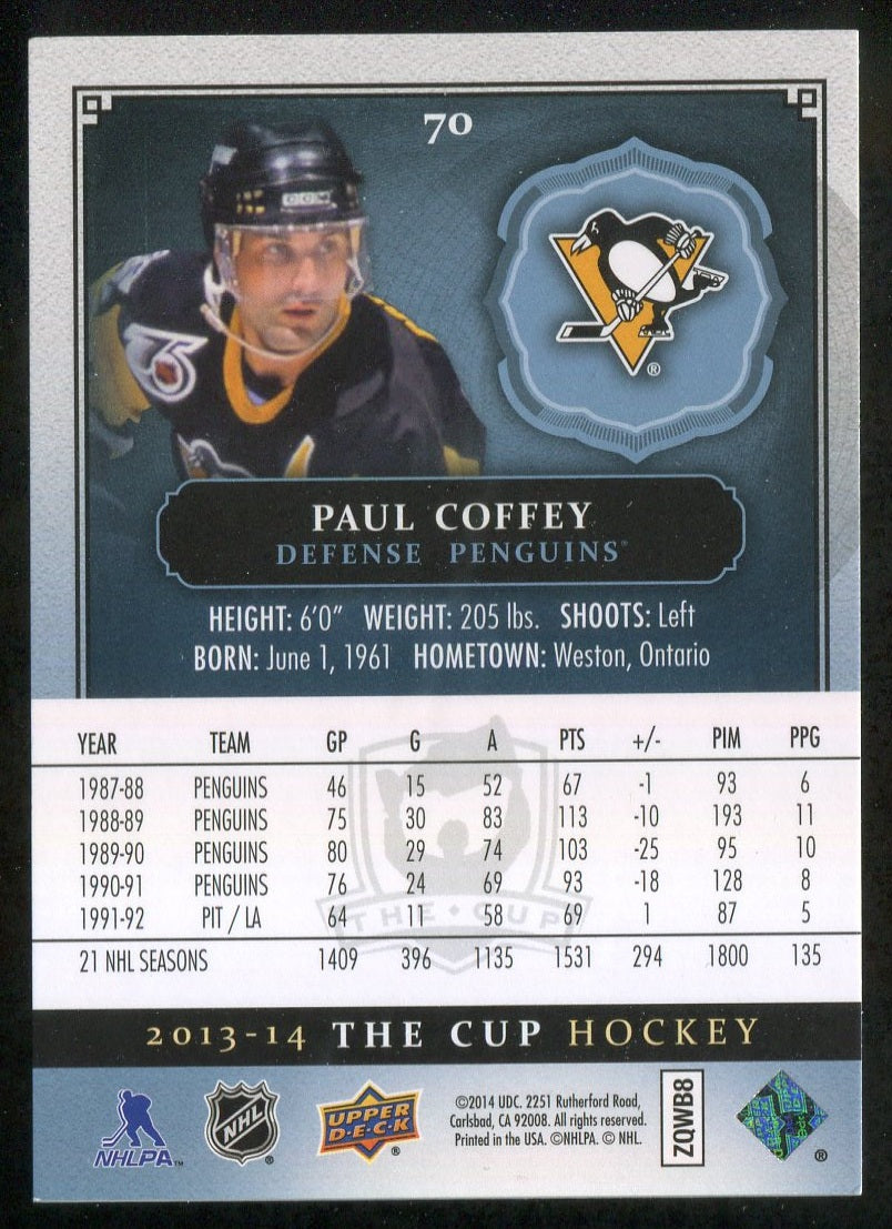 2013-14 The Cup #70 Paul Coffey 123/249 !!