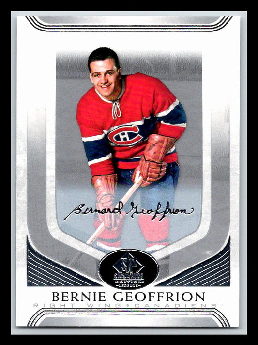 2020-21 SP Signature Legends #35 Bernie Geoffrion