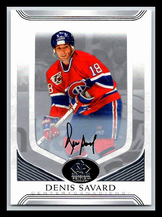 2020-21 SP Signature Legends #40 Denis Savard