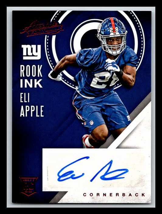 2016 Absolute Rook Ink Blue #17 Eli Apple RC