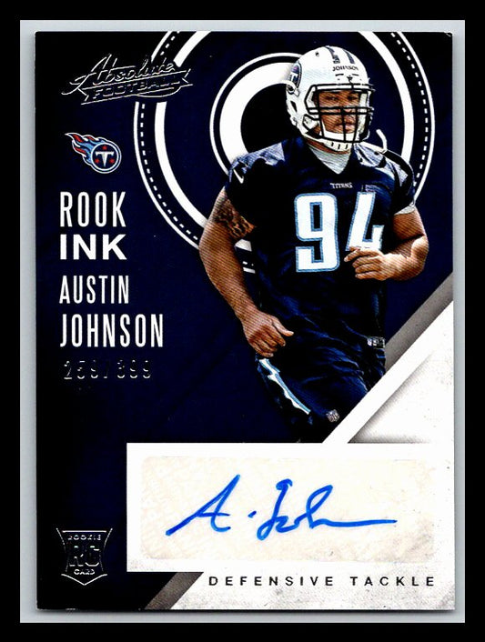 2016 Absolute Rook Ink Blue #7 Austin Johnson