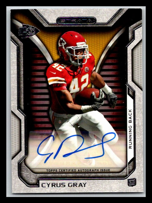 2012 Topps Strata Rookie Autographs #RACG Cyrus Gray