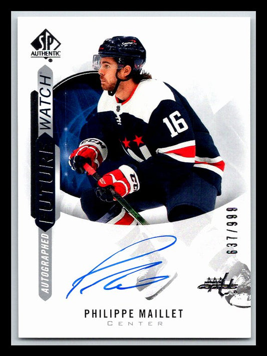 2020-21 SP Authentic #177 Philippe Maillet AU RC 637/999 !!