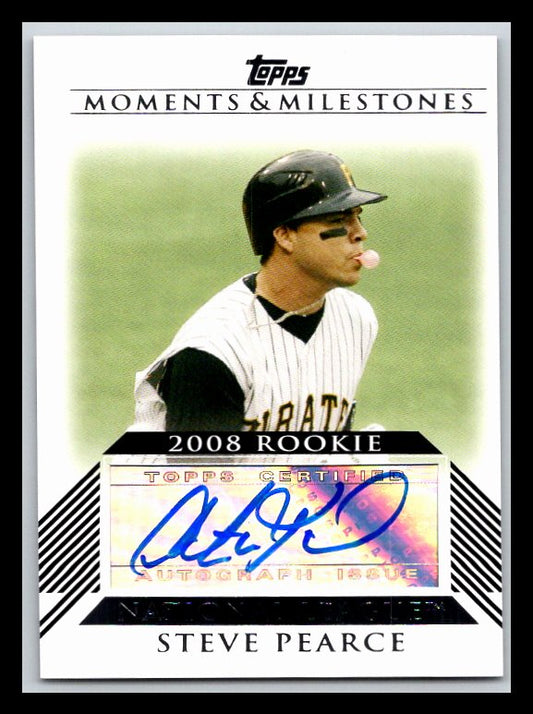 2008 Topps Moments and Milestones Rookie Autographs #SP Steve Pearce