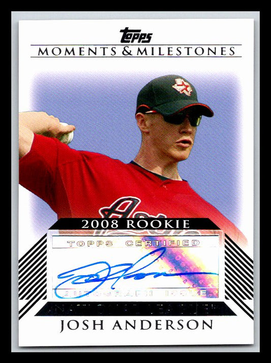 2008 Topps Moments and Milestones Rookie Autographs #JA Josh Anderson