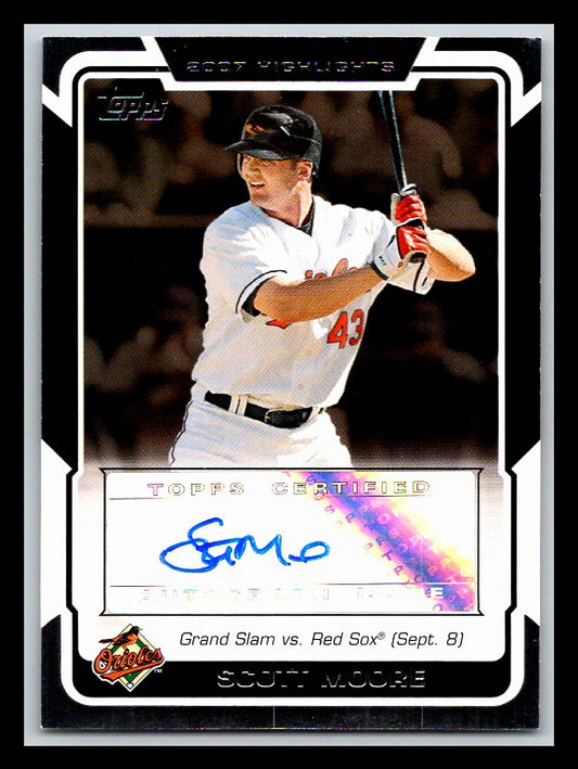 2008 Topps Highlights Autographs #SM Scott Moore