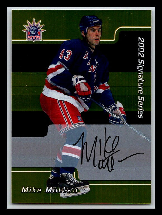 2001-02 BAP Signature Series Autographs Gold #44 Mike Mottau