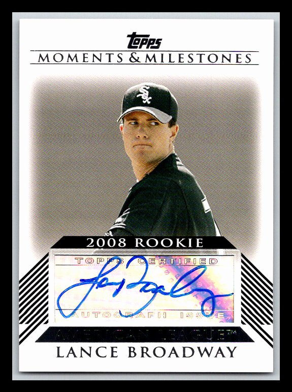 2008 Topps Moments and Milestones Rookie Autographs #LB Lance Broadway