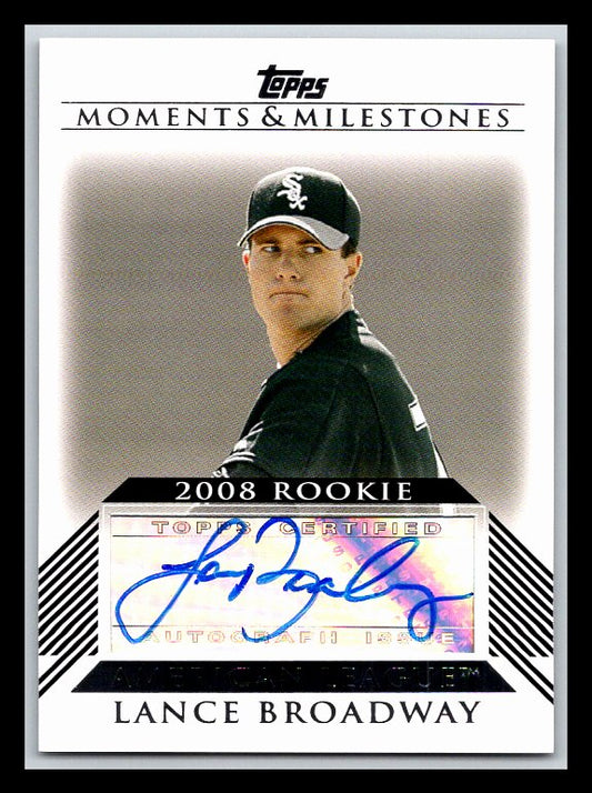2008 Topps Moments and Milestones Rookie Autographs #LB Lance Broadway