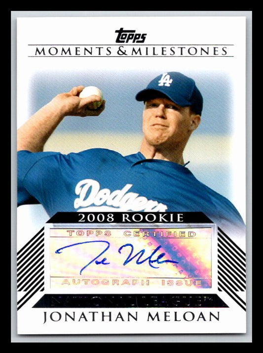 2008 Topps Moments and Milestones Rookie Autographs #JM Jonathan Meloan