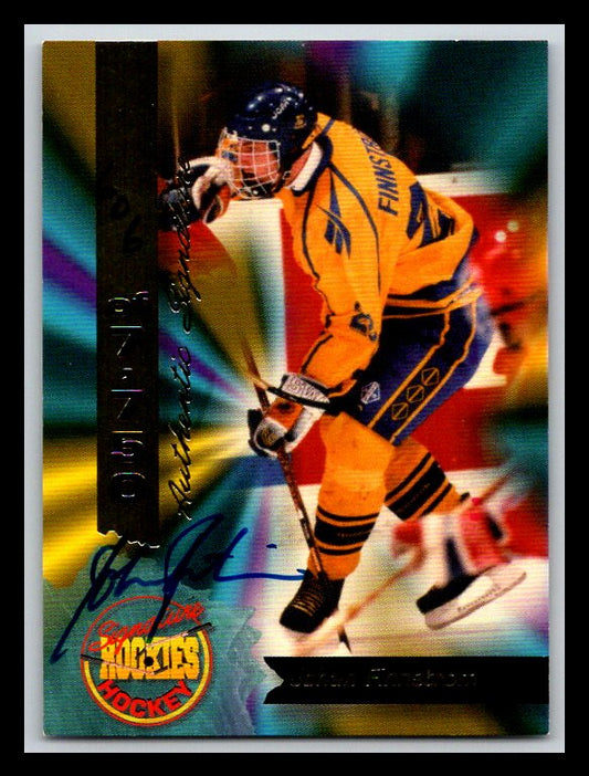 1995 Signature Rookies Signatures #6 Johan Finnstrom 606/7750 !!