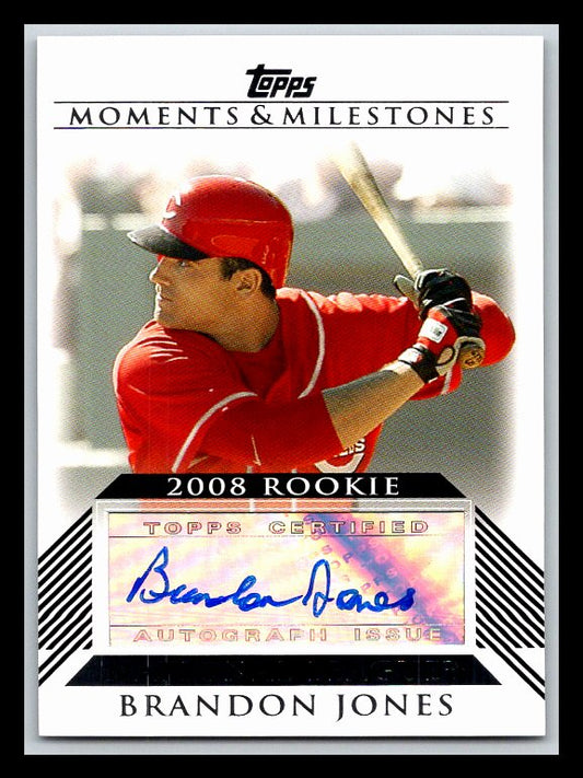 2008 Topps Moments and Milestones Rookie Autographs #BJ Brandon Jones