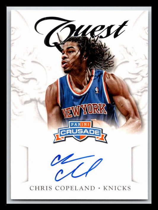 2012-13 Panini Crusade Quest Autographs #50 Chris Copeland
