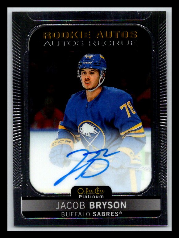 2021-22 O-Pee-Chee Platinum Rookie Autographs #RJB Jacob Bryson
