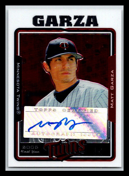 2005 Topps Chrome Update #227 Matt Garza FY AU A RC