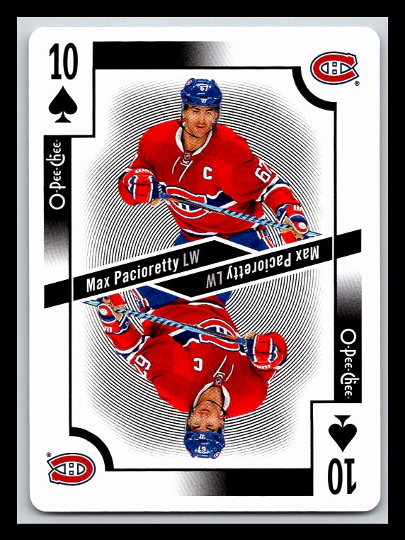 2017-18 O-Pee-Chee Playing Cards #10S Max Pacioretty
