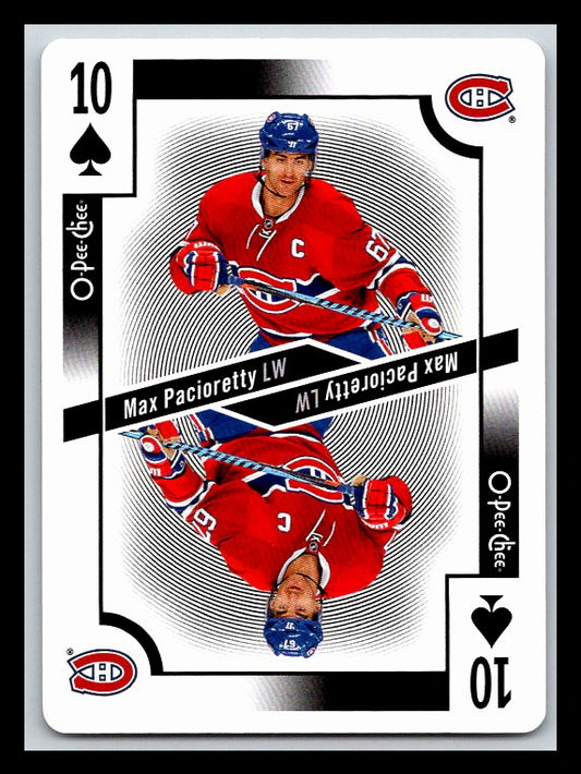 2017-18 O-Pee-Chee Playing Cards #10S Max Pacioretty