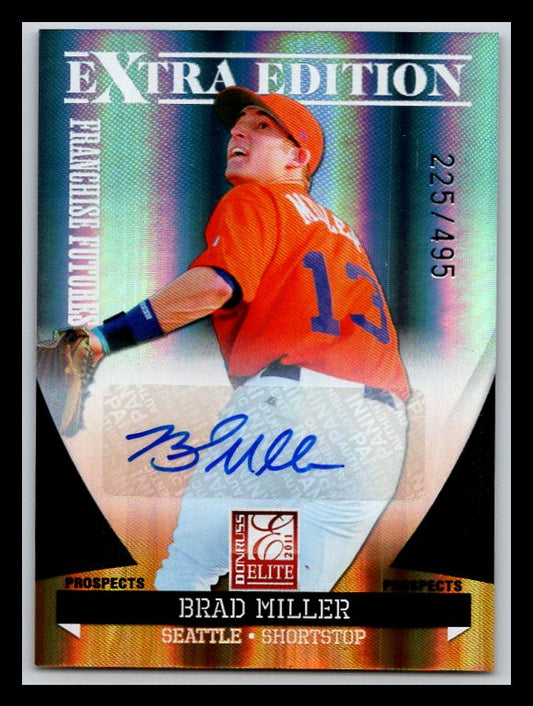 2011 Donruss Elite Extra Edition Franchise Futures Signatures #15 Brad Miller 225/495 !!