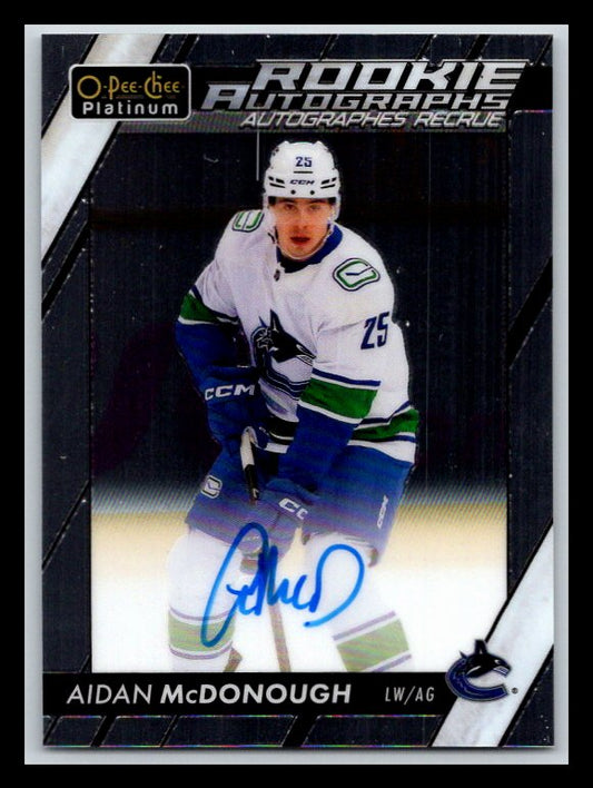 2023-24 O-Pee-Chee Platinum Rookie Autographs #RAM Aidan McDonough