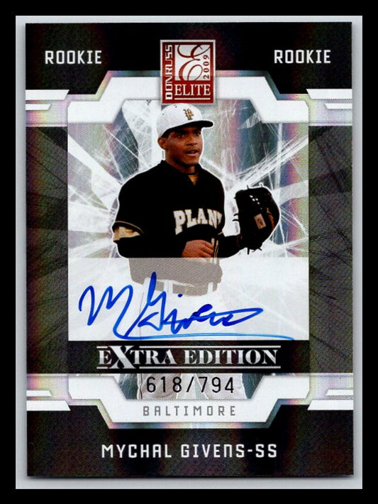 2009 Donruss Elite Extra Edition #66 Mychal Givens AU RC 618/794 !!
