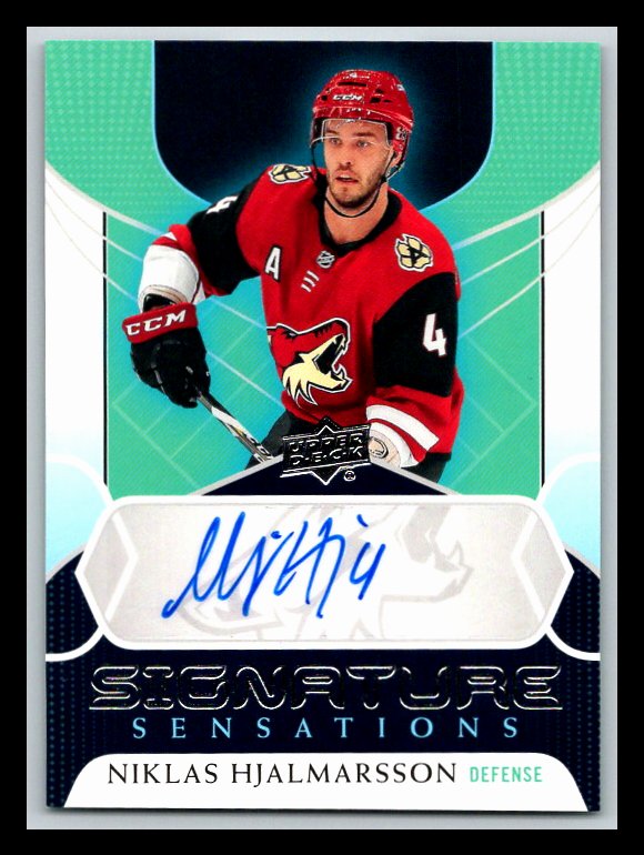 2020-21 Upper Deck Signature Sensations #SSNH Niklas Hjalmarsson