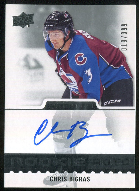 2016-17 Upper Deck Premier #53 Chris Bigras AU RC 019/399 !!