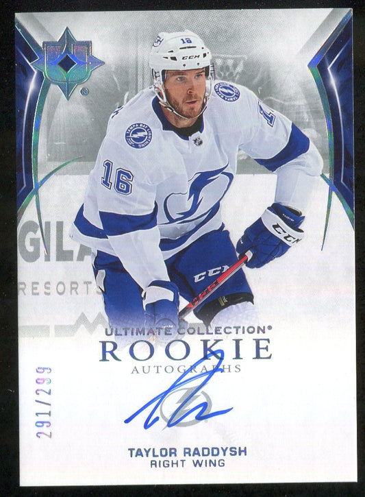 2021-22 Ultimate Collection #137 Taylor Raddysh AU RC 291/299 !!