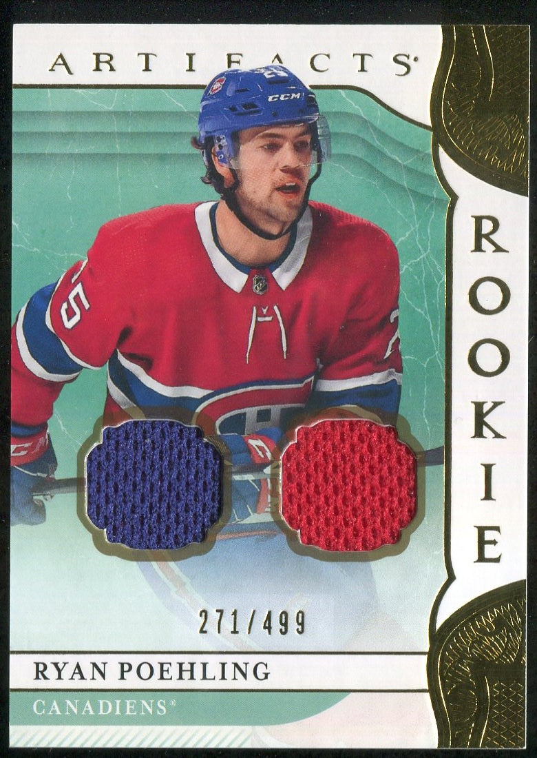 2019-20 Artifacts Materials Gold #170 Ryan Poehling 271/499 !!