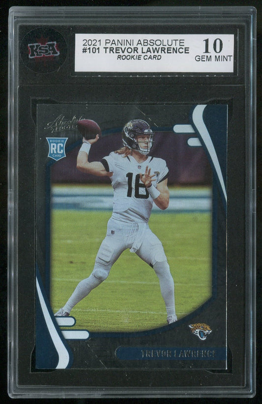 2021 Absolute #101 Trevor Lawrence RC GRADED KSA 10 !!