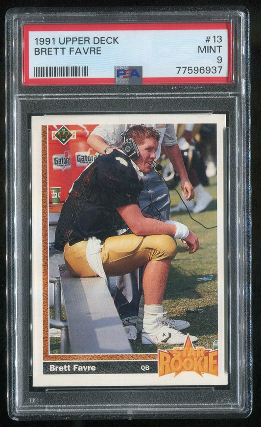 1991 Upper Deck #13 Brett Favre RC GRADED PSA 9 !!