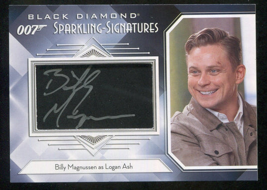 2023 Black Diamond James Bond Sparkling Scripts #SSBI Billy Magnussen as Logan Ash