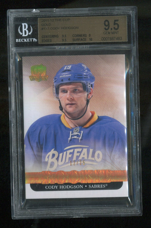 2011-12 The Cup Gold #177 Cody Hodgson RC 12/25 GRADED BGS 9.5 !!