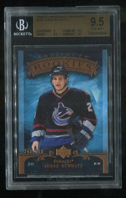 2006-07 Artifacts #265 Jesse Schultz RC 249/599 GRADED BGS 9.5 !!