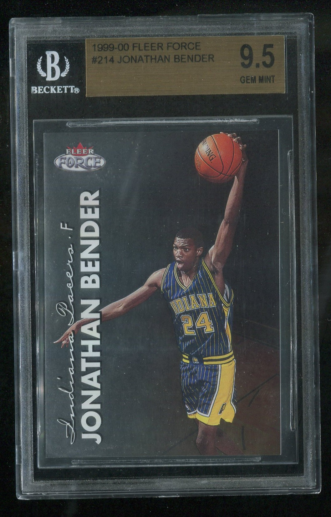 1999-00 Fleer Force #214 Jonathan Bender RC GRADED BGS 9.5 !!